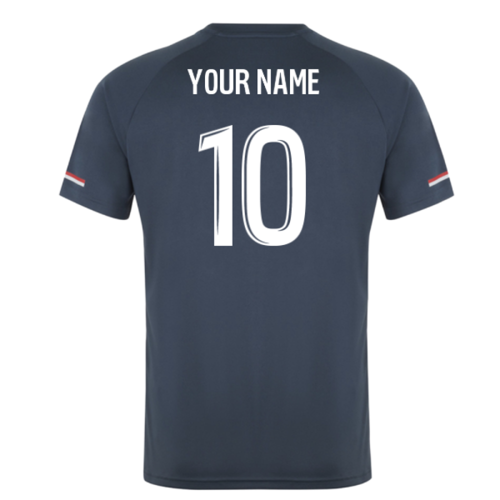 2025-2026 AS Monaco Training Shirt (Dark Slate) (Your Name)