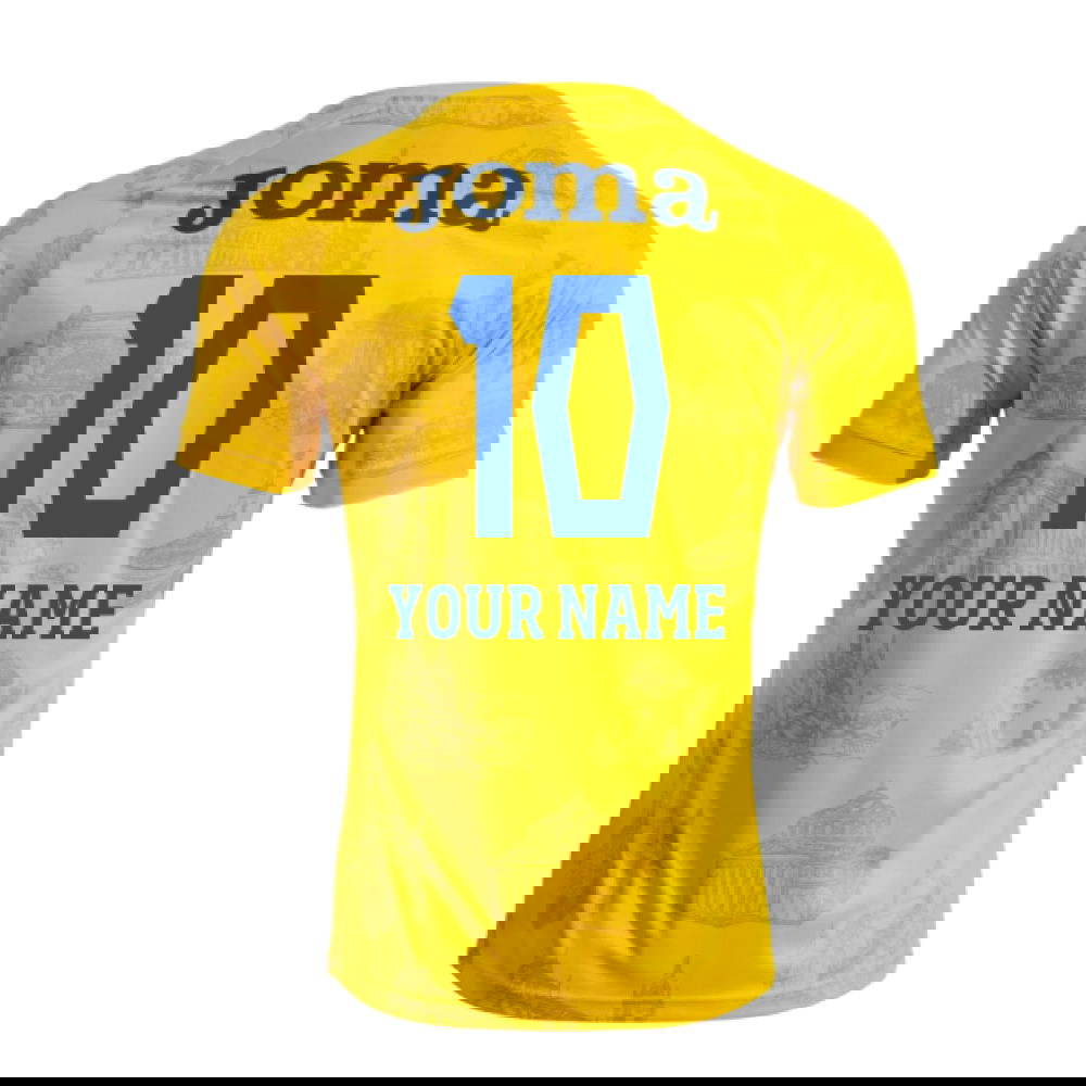 2025-2026 Romania Pre Match Shirt (Yellow) (Your Name)