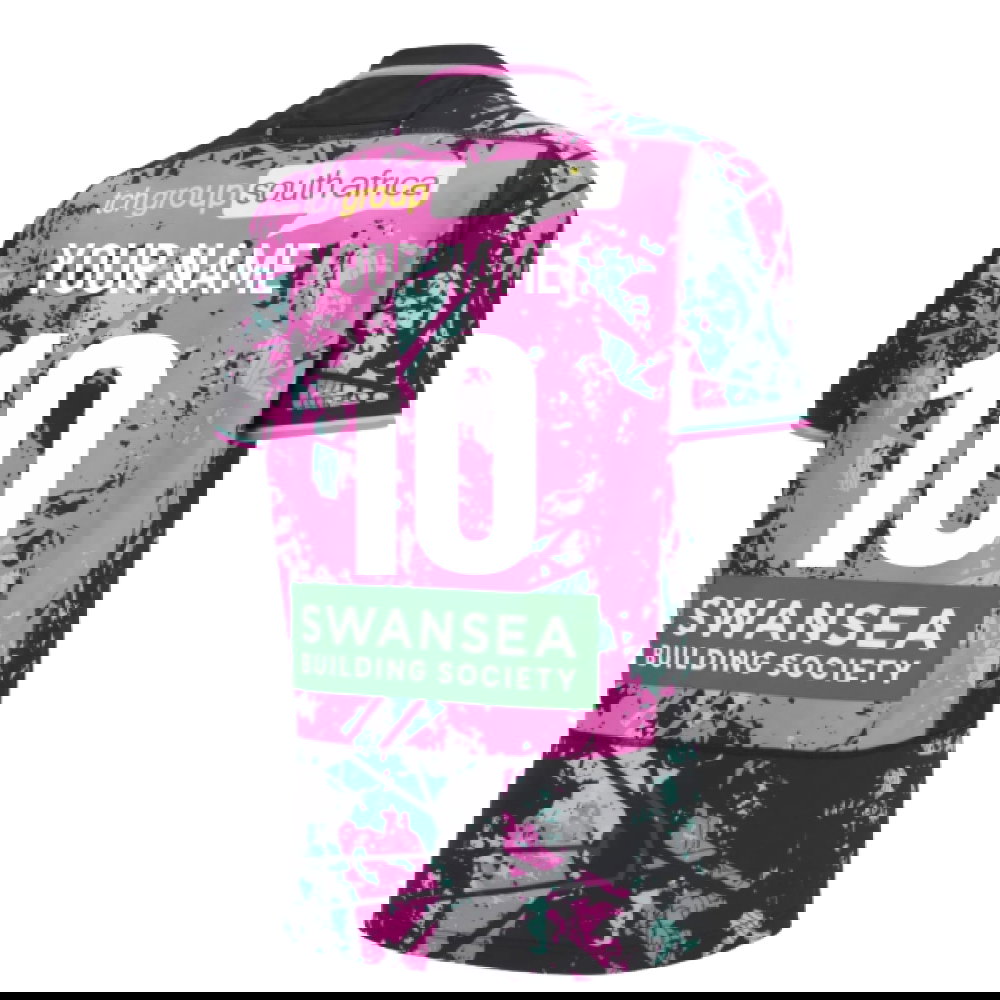 2025-2026 Ospreys Rugby Euro Poly Replica Shirt (Your Name)