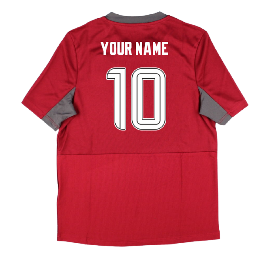 2025-2026 Rangers Pro Training Short Sleeve Tee (Rythmic Red) - Kids (Your Name)