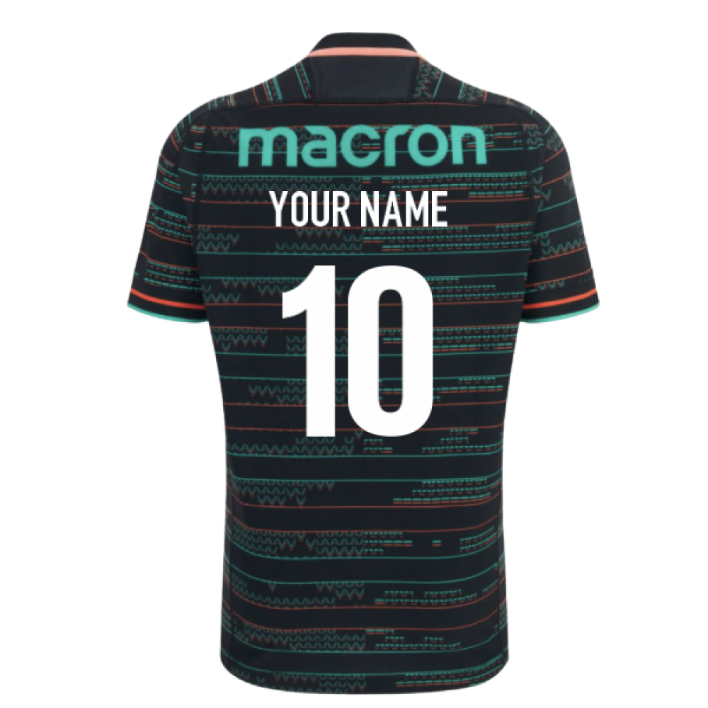 2025-2026 Barbarians Rugby Training Jersey (Black) (Your Name)