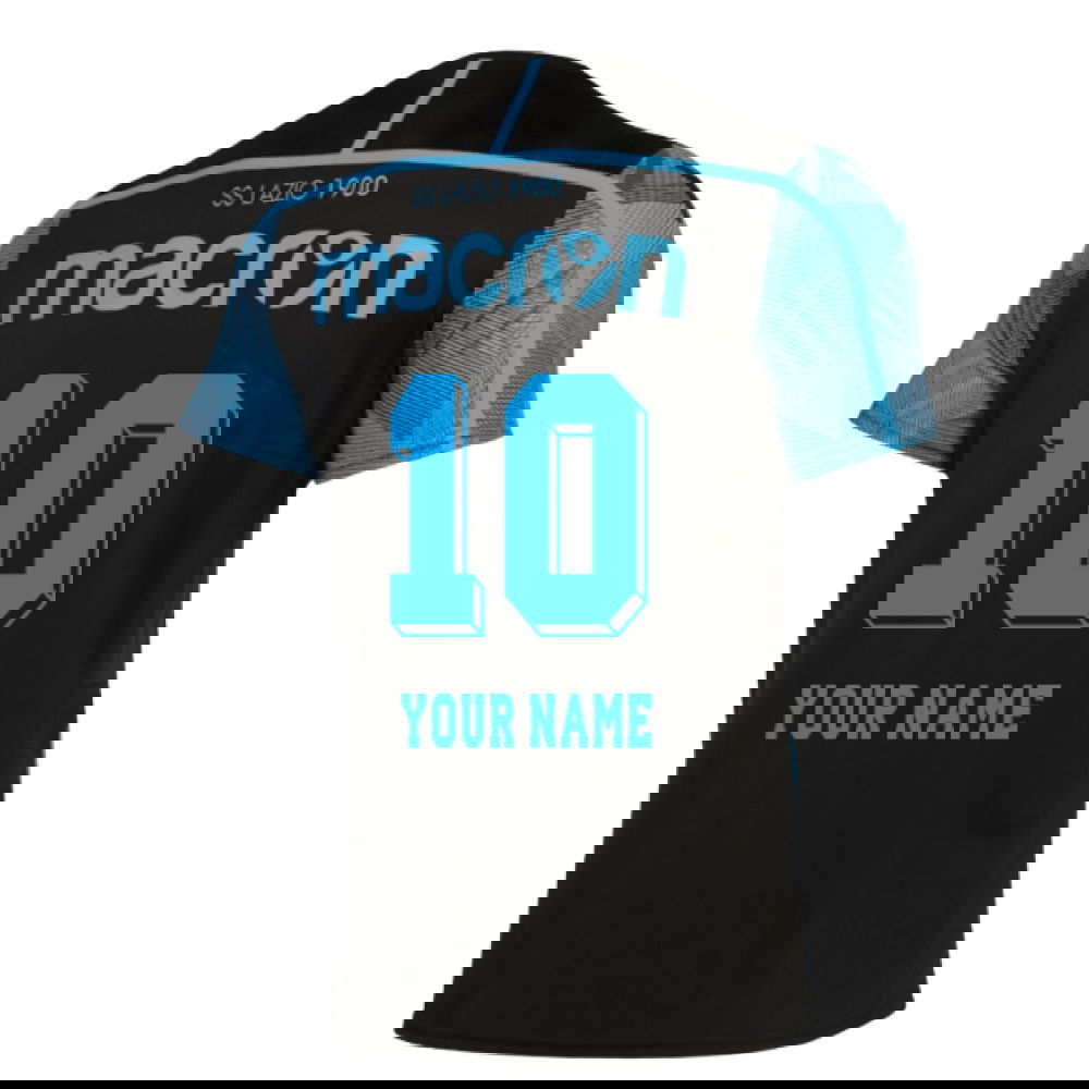 2018-2019 Lazio Training Shirt (Black) (Your Name)