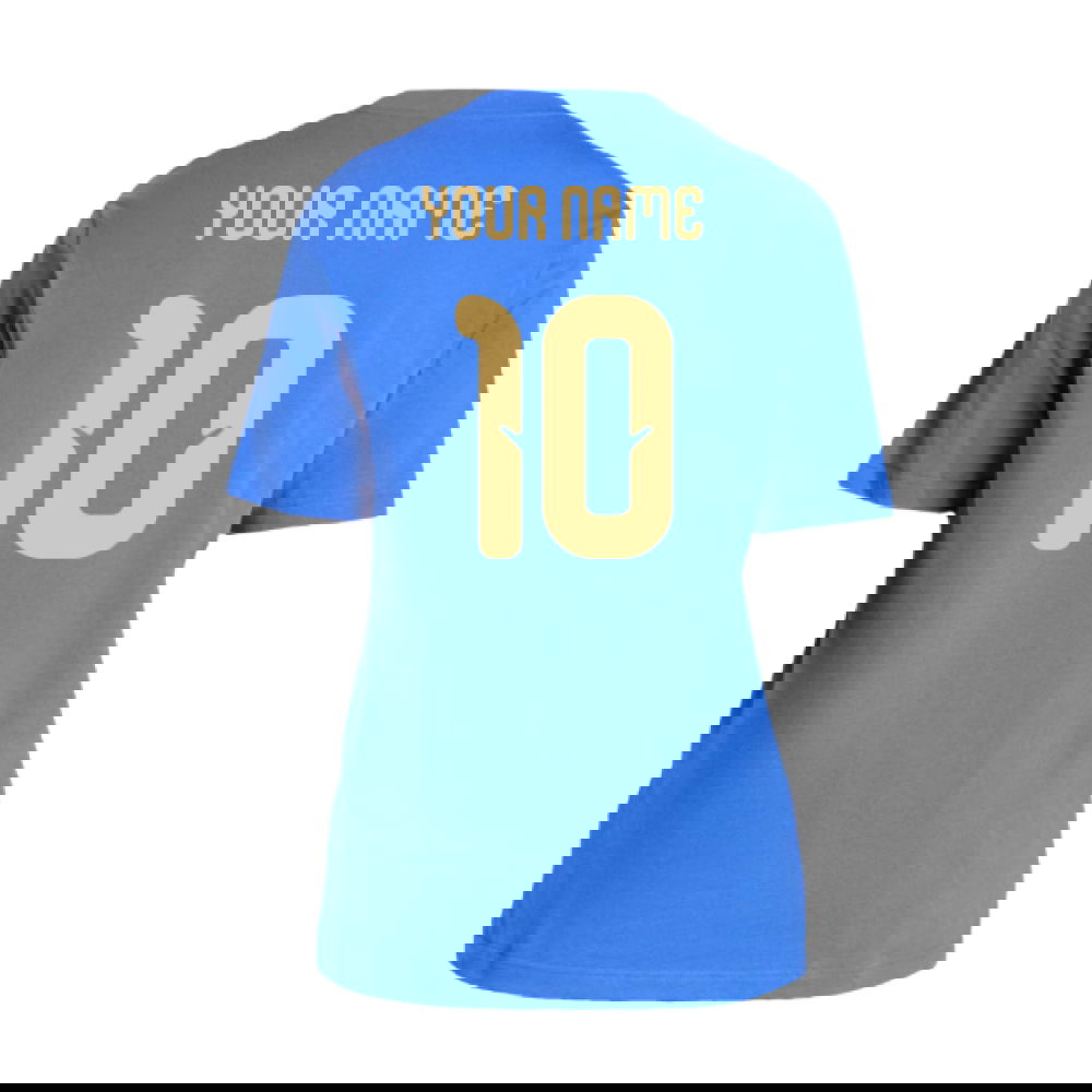 2026-2027 Italy DNA Graphic Tee (Blue) (Your Name)