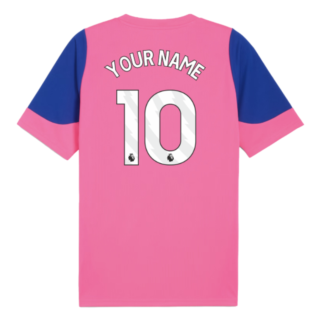 2025-2026 Man City Training Jersey (Fluro Pink) (Your Name)