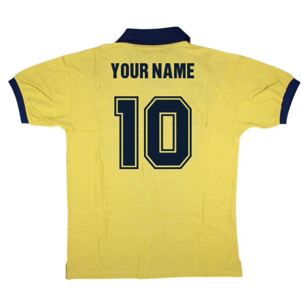 Tottenham Hotspur 1978 Admiral Retro Away Shirt (Yellow) (Your Name)