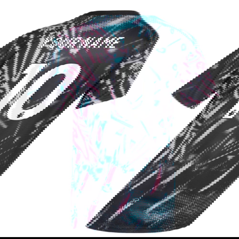 2025-2026 Liverpool Pre Match Shirt (Black) - Womens (Your Name)