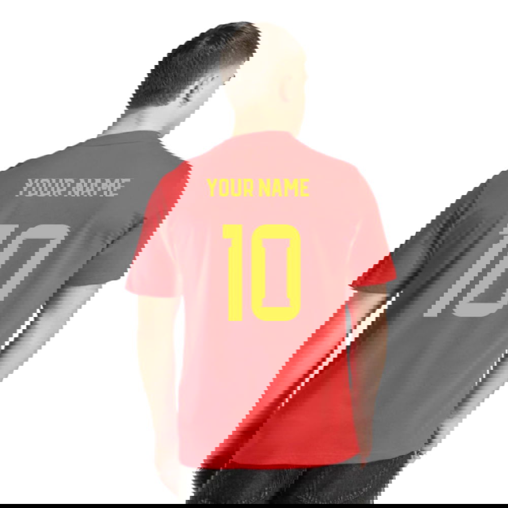 2026-2027 Spain DNA Graphic Tee (Red) (Your Name)