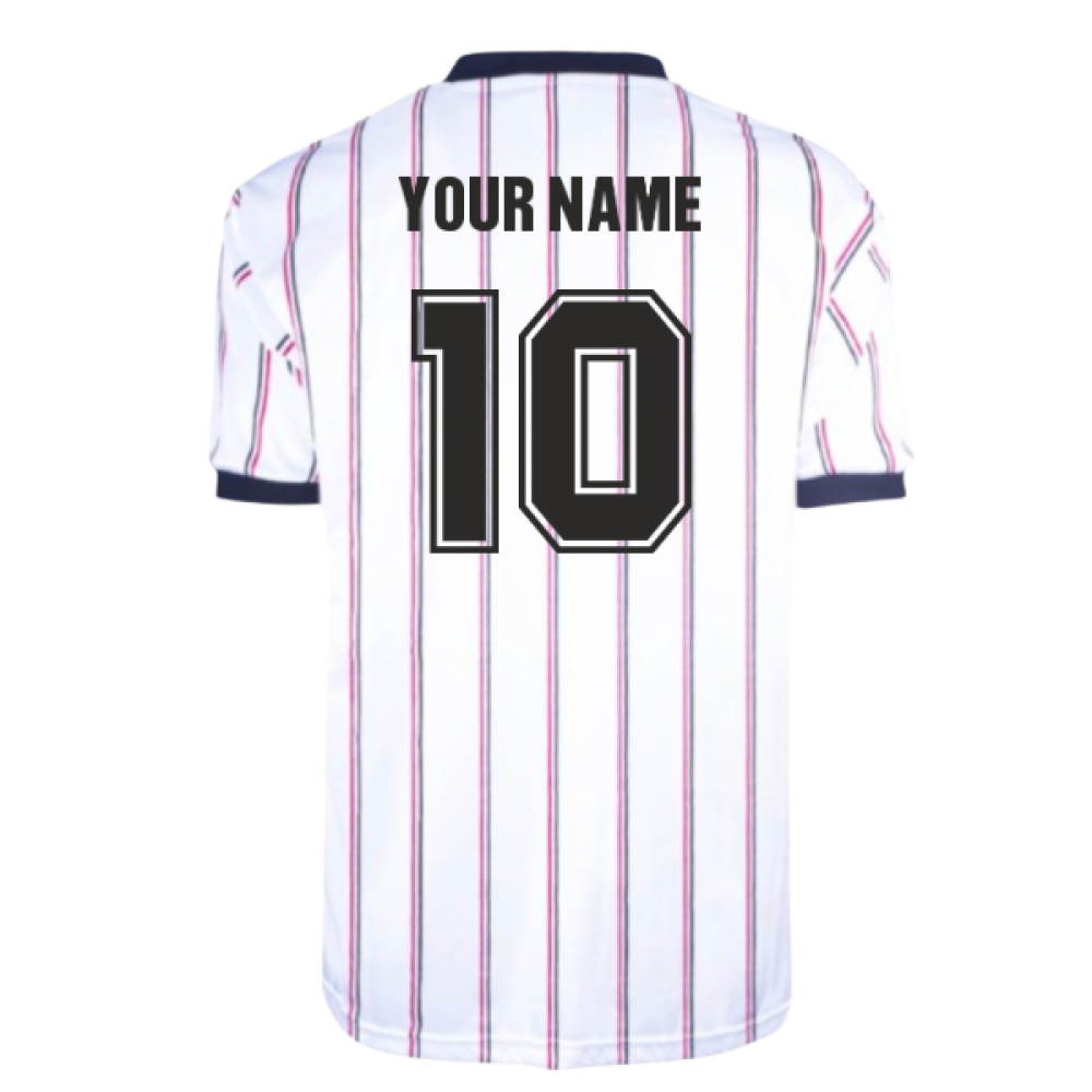 Manchester City 1982 Away Retro Football Shirt (Your Name)