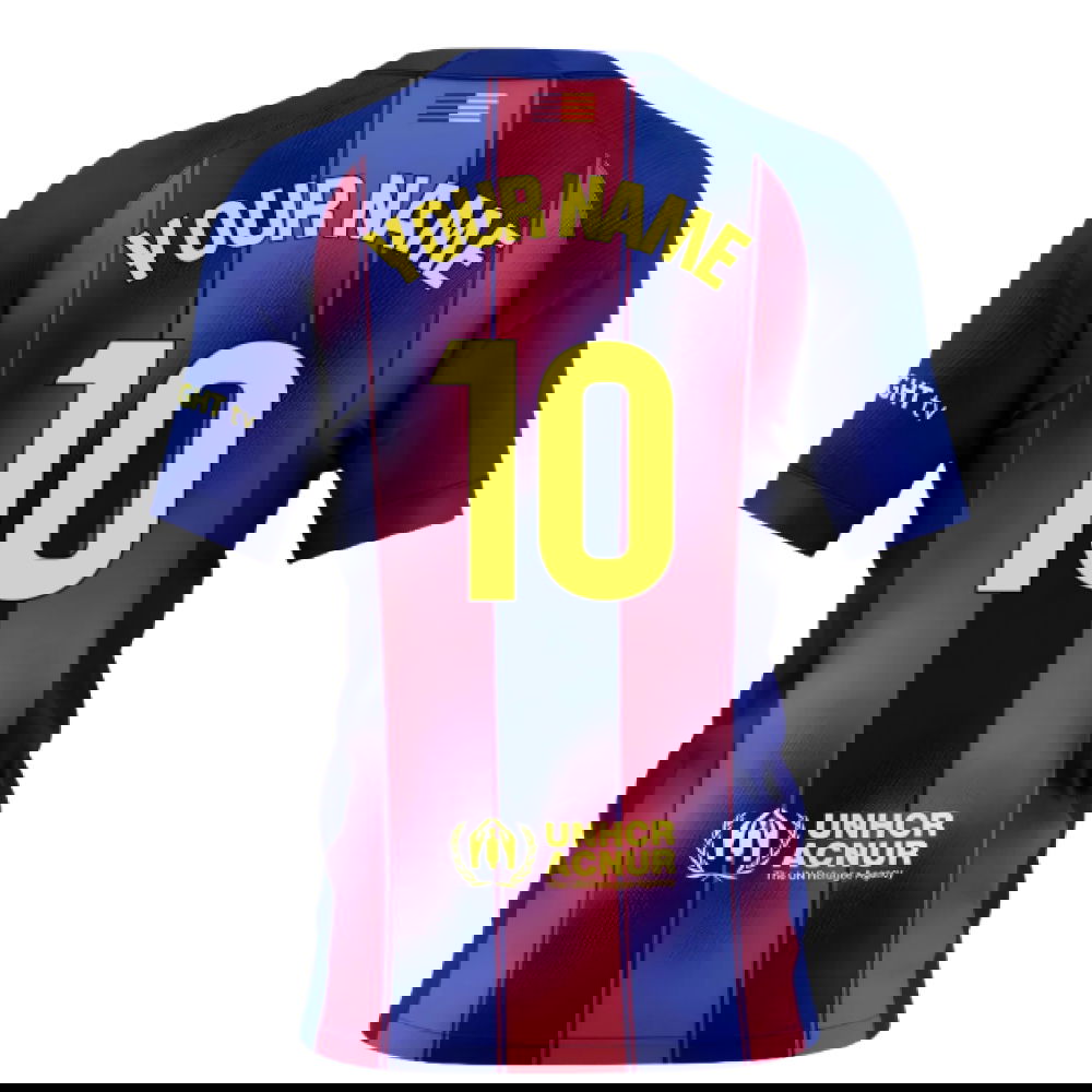 2025-2026 Barcelona Home Shirt (Kids) (Your Name)