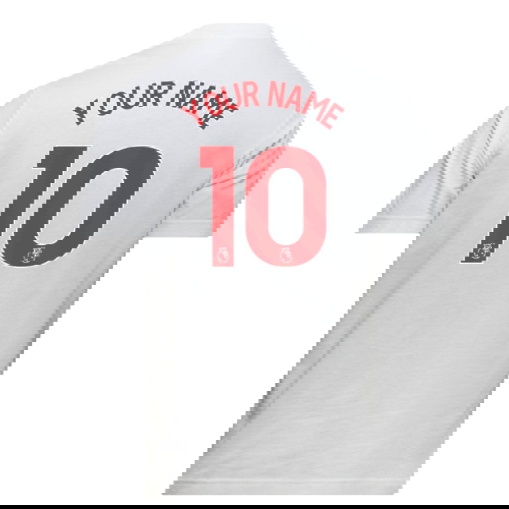 2025-2026 Arsenal Graphic Tee (White) (Your Name)