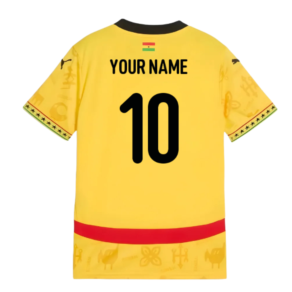 2024-2025 Ghana Away Shirt (Kids) (Your Name)