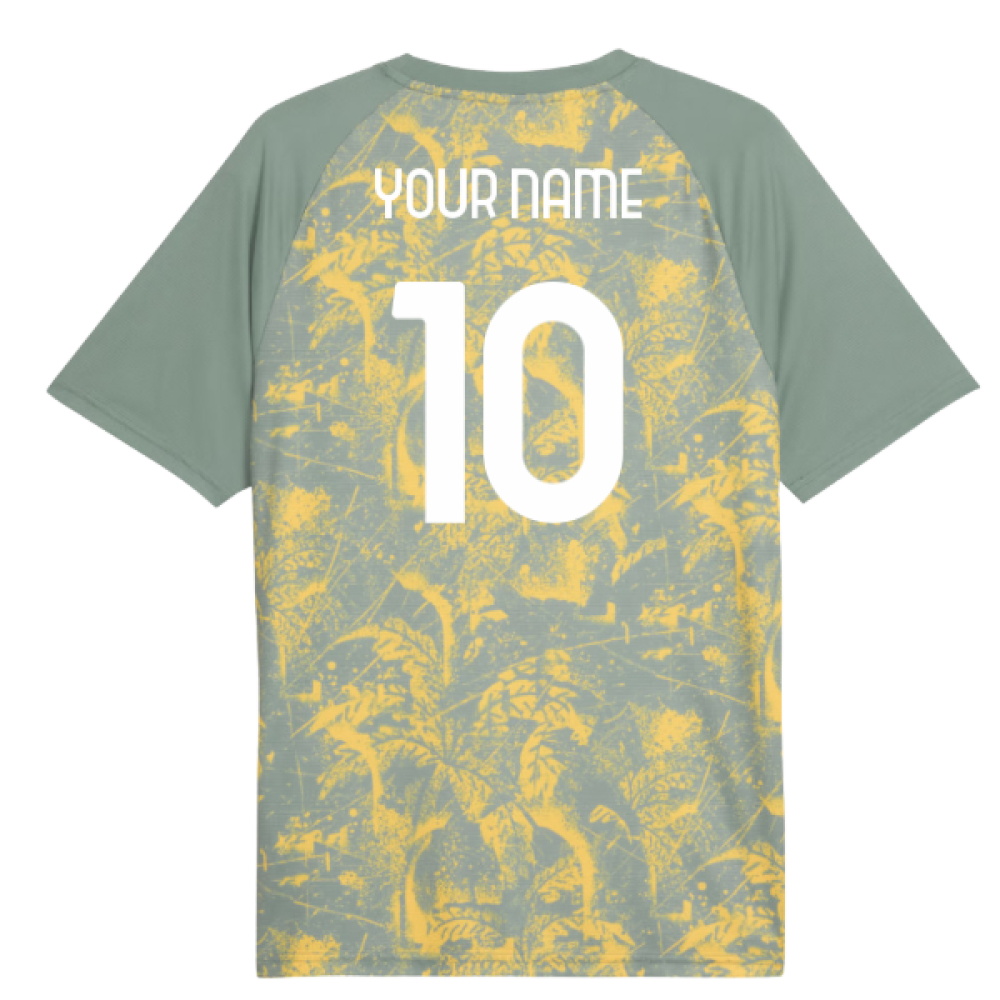 2025-2026 AC Milan Warm Up Jersey (Green Moon) (Your Name)