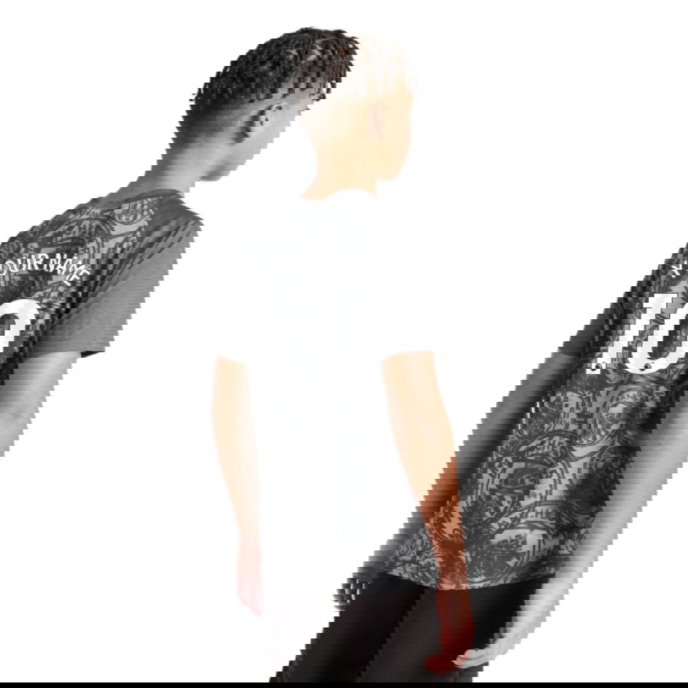 2025-2026 Man City Warm Up Jersey (Gray) - Kids (Your Name)