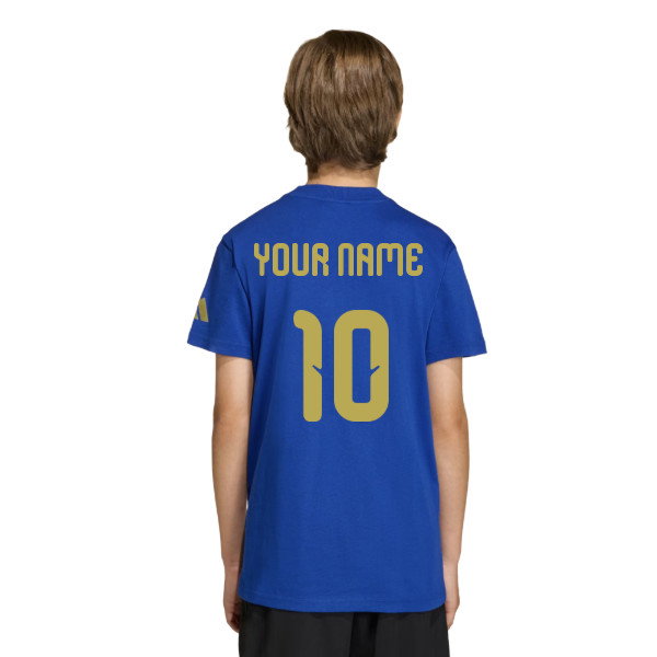 FIFA World Cup 2026 Official Emblem T-Shirt (Blue) - Kids (Your Name)