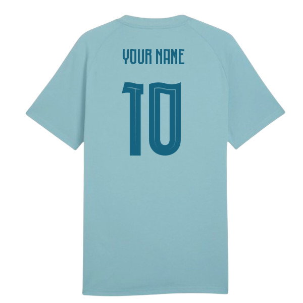 2026-2027 Portugal PumaTECH Pocket Tee (Seaform) (Your Name)