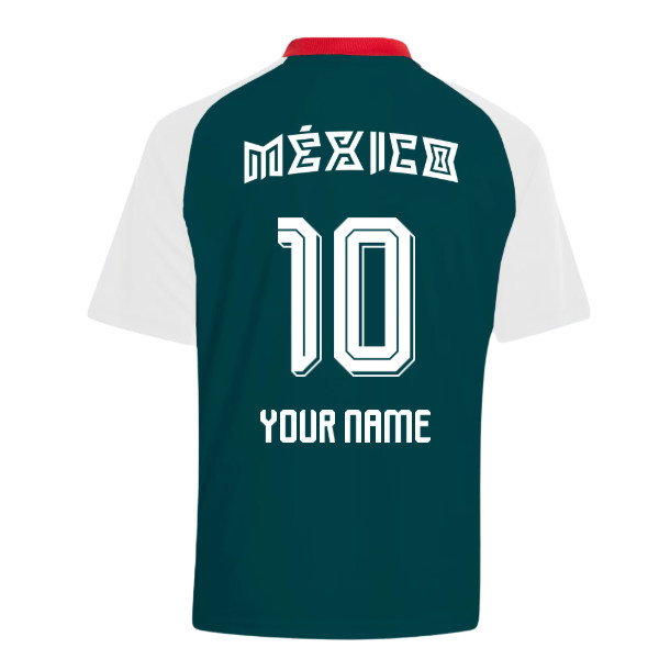 2026-2027 Mexico Away Pre-Match Shirt (White) - Kids (Your Name)