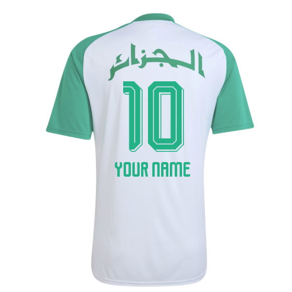 2026-2027 Algeria Away Pre-Match Shirt (White) (Your Name)