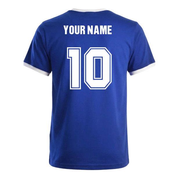 Kids Birmingham City FC T-Shirt Royal/White (Your Name)