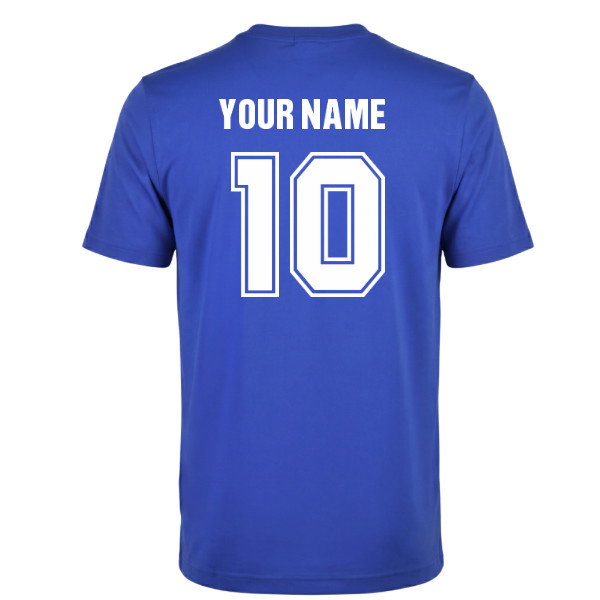 Kids Cardiff City FC T-Shirt Royal (Your Name)