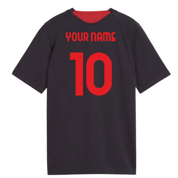 2026-2027 AC Milan Training Jersey (Flat Dark Gray) - Kids (Your Name)