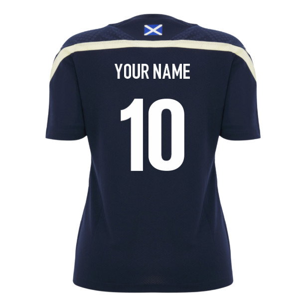 2026-2027 Scotland Rugby Training Shirt (Navy) - Womens (Your Name)