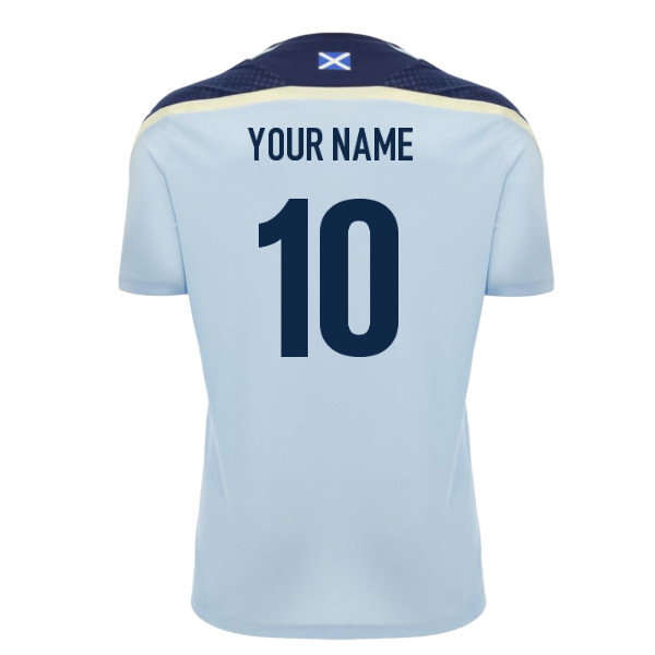 2026-2027 Scotland Rugby Training Shirt (Blue/Sand) (Your Name)