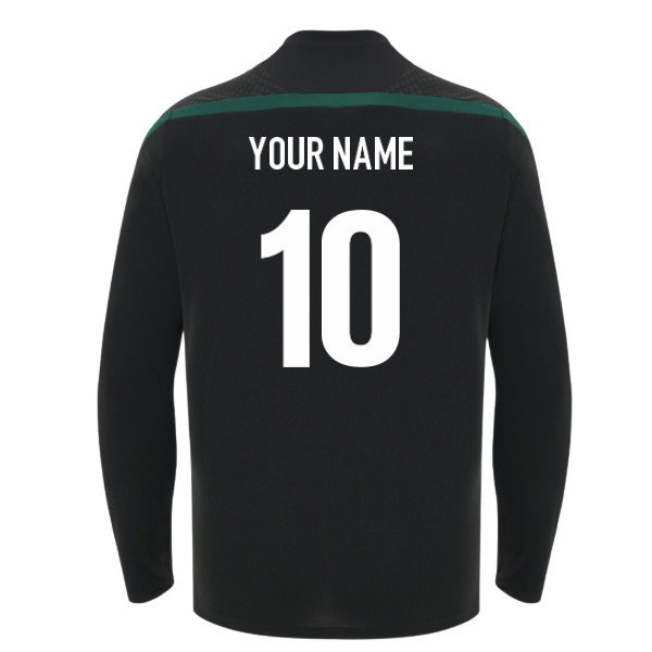 2026-2027 Wales WRU Rugby LS Training Shirt (Black) (Your Name)