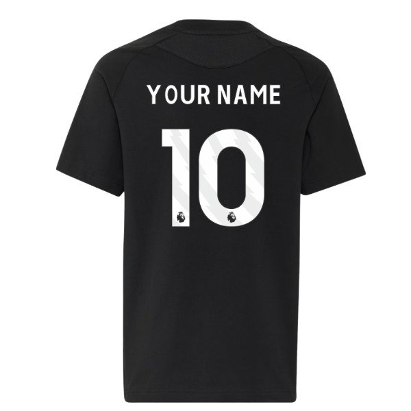 2026-2027 Liverpool Tiro Travel Tee (Black) - Kids (Your Name)