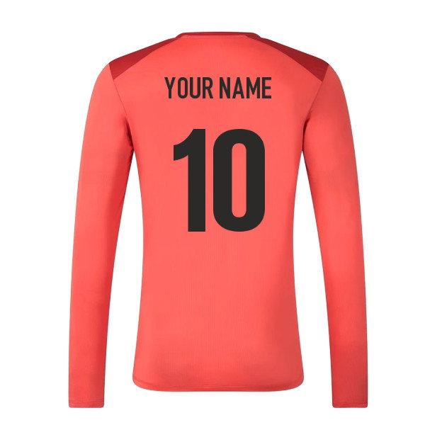 2026-2027 Saracens Rugby Long Sleeve Training Shirt (Rose) (Your Name)