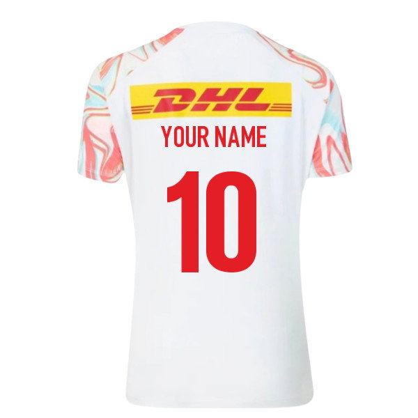 2026-2027 Harlequins Pre Match Shirt (White) (Your Name)