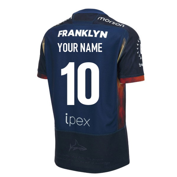 2026-2027 Sale Sharks Poly Home Replica Shirt (Your Name)