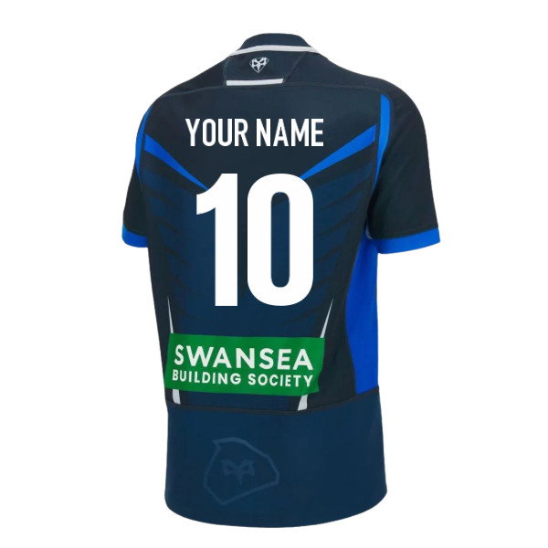 2026-2027 Ospreys Euro Poly Rugby Shirt (Kids) (Your Name)