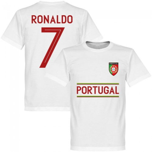 Portugal Ronaldo 7 Team KIDS T-shirt - White