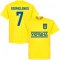 Ukraine Team Yarmolenko 7 T-Shirt - Yellow