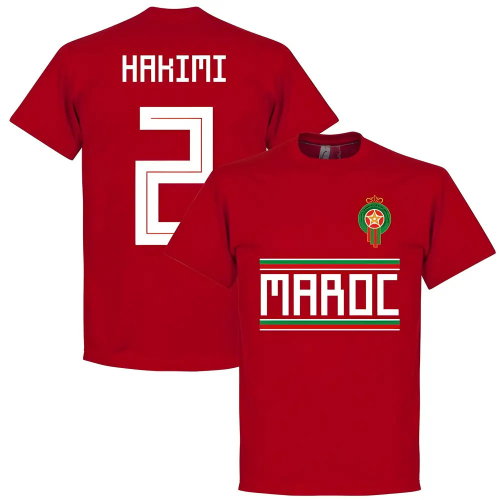 Morocco Hakimi Team T-Shirt - Red