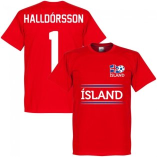 Iceland Halldorsson 1 Team KIDS T-Shirt - Red