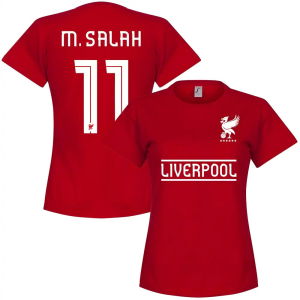 Liverpool M. Salah 11 Team Womens T-Shirt - Red