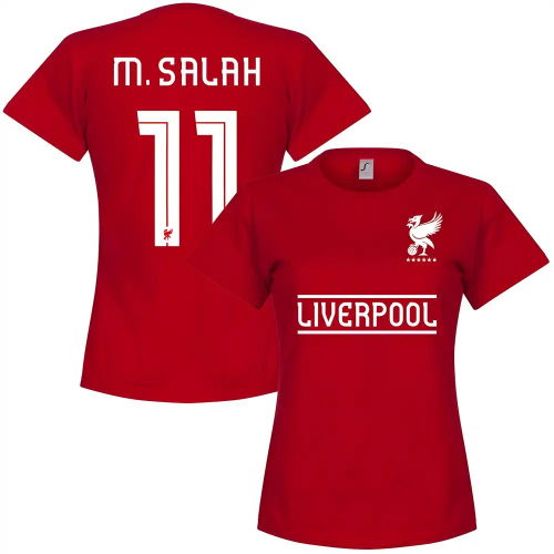 Liverpool M. Salah 11 Team Womens T-Shirt - Red