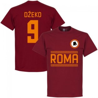 AS Roma Džeko 9 Team T-Shirt - Red