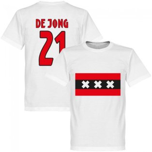 Amsterdam Team De Jong 21 T-Shirt - White