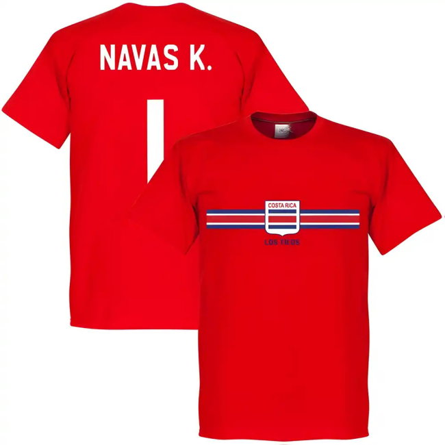 Costa Rica Keylor Navas Team T-Shirt - Red