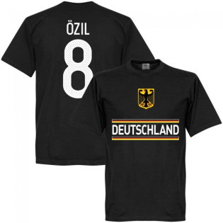 Germany Özil 8 Team T-Shirt - Black [TSHIRT-Black-266186