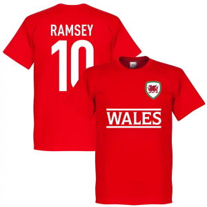 Wales Ramsey 10 Team T-Shirt - Red