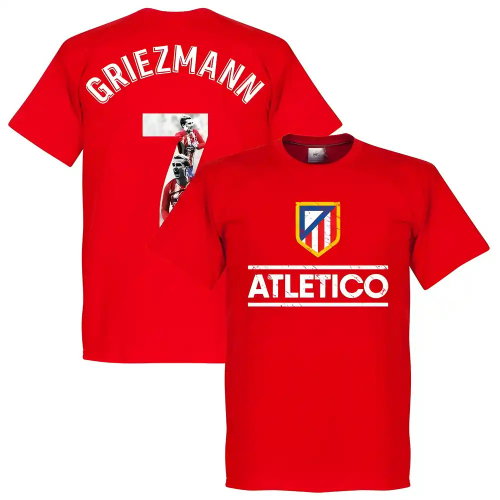 Atletico Madrid Griezmann 7 Gallery Team T-Shirt - Red