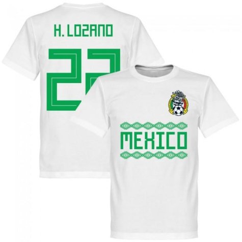 Mexico H. Lozano 22 Team T-Shirt - White