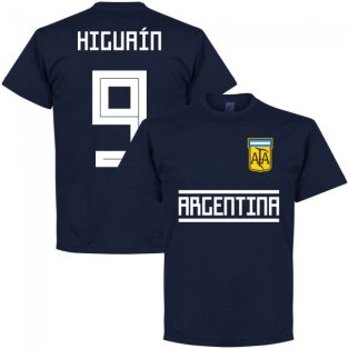 Argentina Higuain 9 Team T-Shirt - Navy