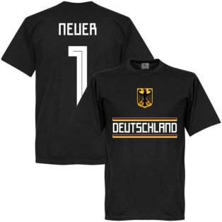 Germany Neuer 1 Team T-Shirt - Black