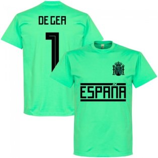Spain De Gea 1 Team T-Shirt - Caribbean Blue