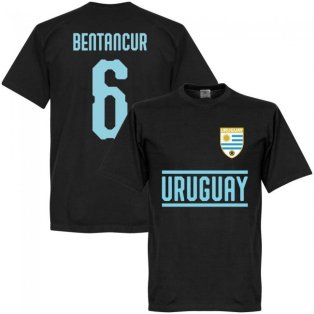 Uruguay Bentancur 6 Team T-Shirt - Black