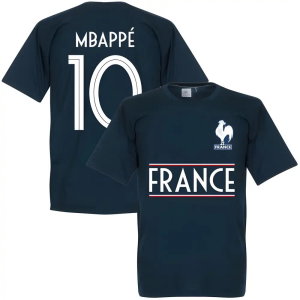France Mbappe 10 Team T-Shirt - Navy